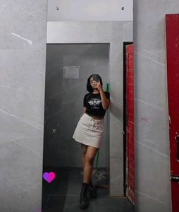 ♡ Calvin Klein Beige Denim SKIRT♡