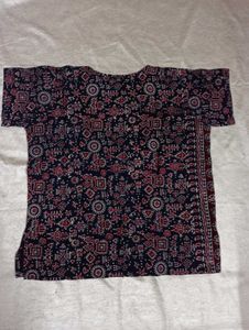 Ethnic Print Kurta Top