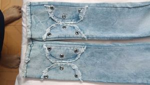 Unique High-Waisted Denim Shorts