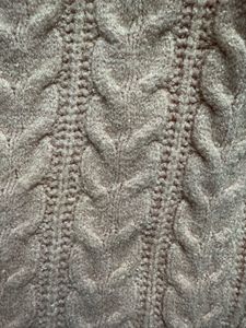 Pink Cable Knit Sweater