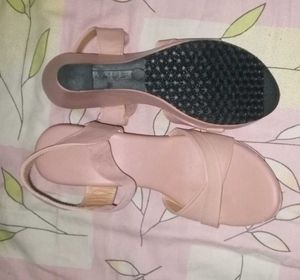 Pink Ankle Strap Heels