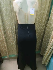 Elegant Black Slit Maxi Dress