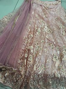 Elegant Pink Embroidered Lehenga Choli
