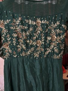 Elegant Green Ethnic Gown