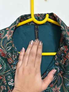 Myntra Floral Sheer Blouse Top