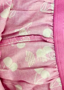 Pink Cherry Print Shorts set of three