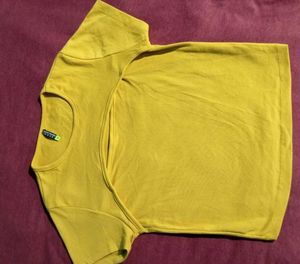 &#34;Tokyo Talkies Slim Yellow Top&#34;