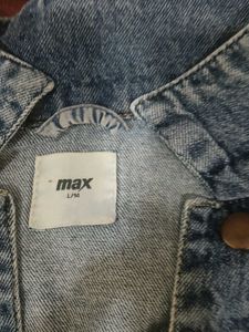 Denim Jacket with Graffiti