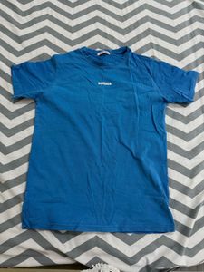 A Perfect Solid Blue T Shirt W Free Kurti