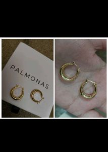 PALMONAS Gold Hoop Earrings
