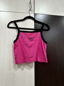Pink Crop Top