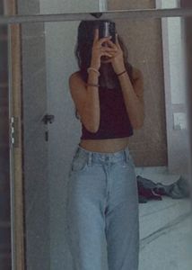 Straight Leg Blue Jeans