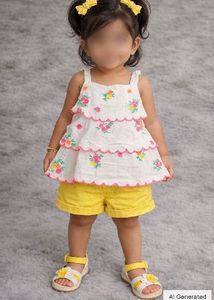 Floral Embroidered Sleeveless Top