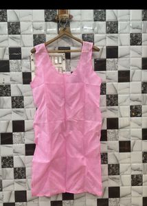 Pink Georgette Resham Chikankari Kurti