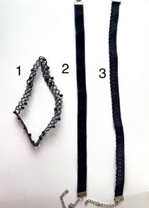 Black Ribbon Chokers