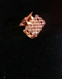 Sparkly Pink Jeweled Hair Clip