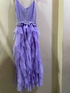 Lavender Ruffle Dress