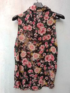 New With Tag Art Floral Korean Pullover