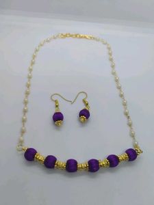 Silk Thread Necklace Set