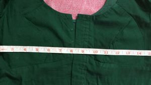 Bottle Green colour Blouse like new