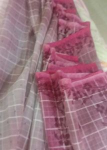 Elegant Checked Saree