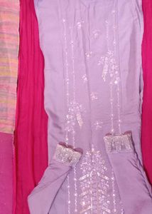 Embroidered Kurta pants set
