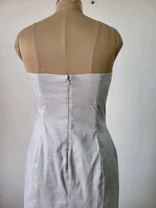 Elegant Silver Formal Gown