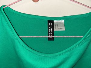 Green Cut Out Crop Top