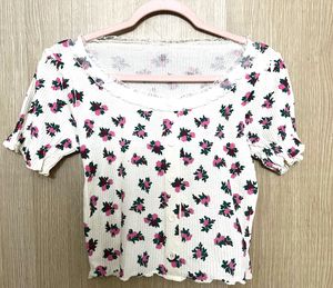 Floral Korean Top