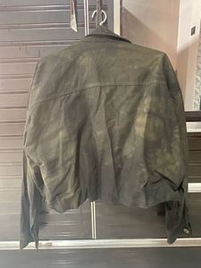 Olive Green Cropped Jacket