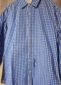 Ed Hardy Blue Gingham Button-Down Shirt