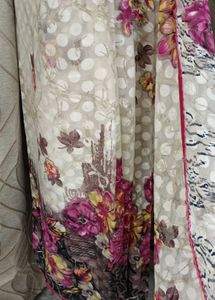 Floral Print Saree
