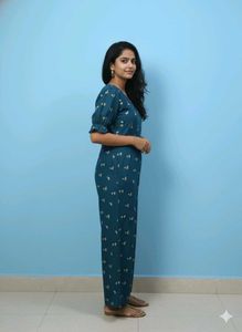 Stylish Teal Jumpsuit