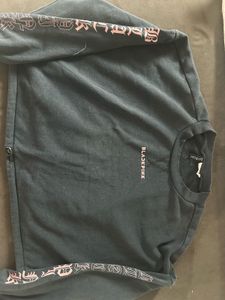 H&M BLACKPINK BOXY CROP SWEATSHIRT SIZE XL