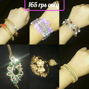 Pearl &amp; Rhinestone Bracelet Stack