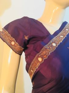 pure crepe kashmiri embroidered saree