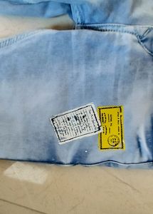 Light Blue Jeans For Boys 8-10 Years Age