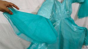 Beautiful Sea Green Gown Frock For Women