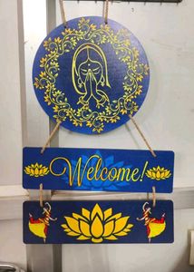 Wooden Wall Hanging With Beautiful Design