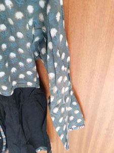 Pure Cotton Peplum Top