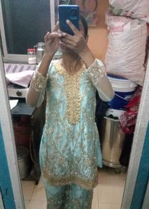 Elegant Embroidered Pakistani Dress