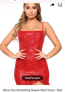 Red Sequin Dress