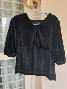 Black Velvet Top