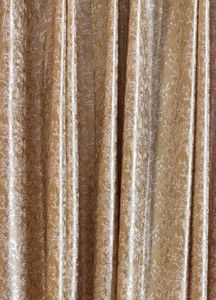 3 Pcs Elegant Gold Damask Curtains
