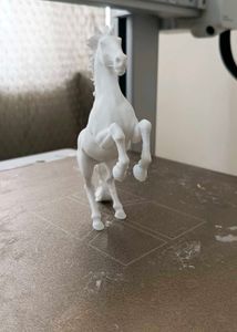 White Horse Figurine 3d Printed