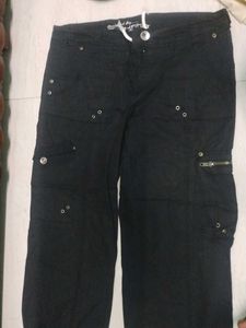 Black Cargo  Pants