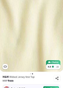 H&amp;M Ribbed Vest Top