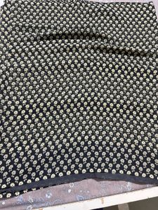 Georgette black saree