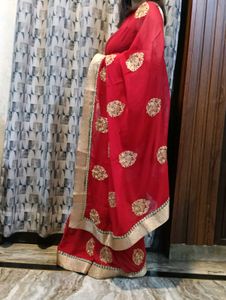 Elegant Red Saree
