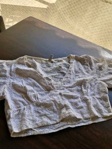 Eyelet Crop Top - Cute &amp; Stylish